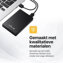 Voltano 500 GB Compacte Externe Harde Schijf - Windows - Zwart - USB 3.0 — thumbnail 5