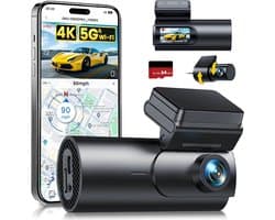VALI® Draadloze Dashcam - Dashcam met CarPlay - Draadloos CarPlay-Scherm - Zwart - 3cm x 5cm x 10cm