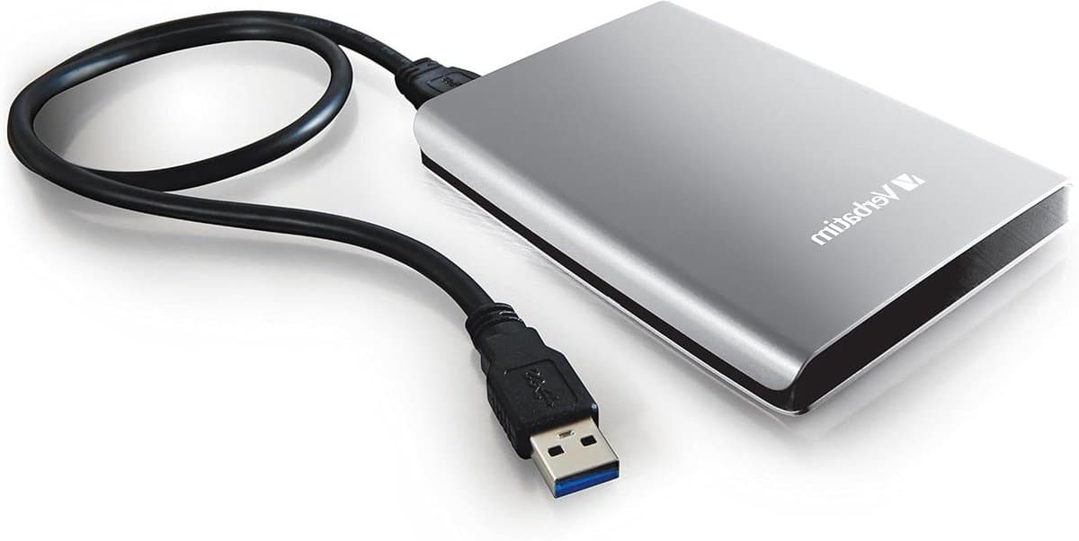 Externe Harde Schijf - Draagbare Opslag - Bestanden Opslaan - Snelle Dataoverdracht - 1 TB - Zilver — afbeelding 1