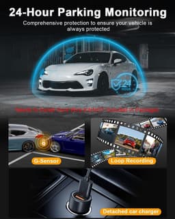 Dashcam voor de auto - 4K Ultra HD - Voor- en achtercamera - Wifi-verbinding - Voor veilige ritten — thumbnail 5