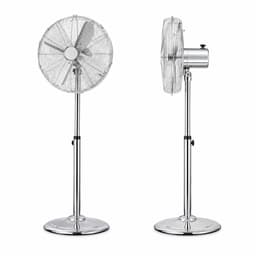 Imperial - Chroom Staande Ventilator 40 cm – Metalen Bladen – 3 Snelheden – Verstelbare Hoogte – Draaifunctie — thumbnail 2