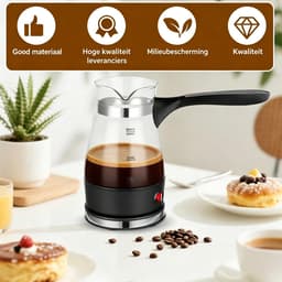 Turkse Koffiezetapparaat - Turkse Koffiekan - Espressomachine - Koffiezetapparaat 500 ml - Voor Turkse Koffie, Espresso en Thee — thumbnail 5
