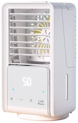 Luchtkoeler - USB - 3 ventilatorsnelheden - 120° oscillatie. — thumbnail 1