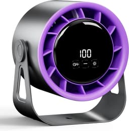Solvix tafel ventilator geluidloos - Bureauventilator - USB Oplaadbaar - 100 Snelheidsinstellingen - 360° Verstelbaar - Voor Thuis, Kantoor & Kamperen — thumbnail 1