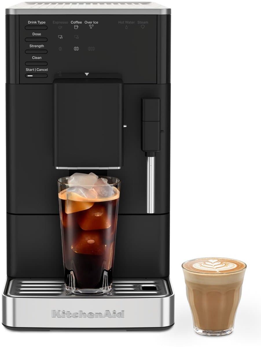 KitchenAid KF2 Volautomatisch Espressomachine met stoompijpje en ijskoffiefunctie - 5KES8452EBM — afbeelding 1