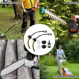 SnelShoppen - Brandstofslangen met Filter Set, Universele Brandstoffilter Set, Brandstofslang voor Bosmaaier en Grasmaaier, 7 Stuks, Hoogwaardige Late — thumbnail 4