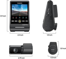 VIOFO A229 Pro Tele 2CH - Dashcam - 4K + 2K Telecamera - 4x Optische Zoom - Sony STARVIS 2 - HDR Nachtzicht - GPS - 5GHz WiFi - Parkeermodus — thumbnail 3