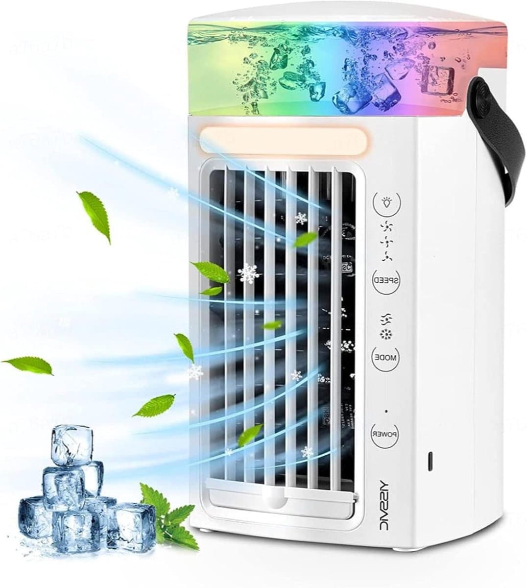 Persoonlijke Koeler - Mini Airco - Ruimte Koelen - 4-in-1 Functie - 480ml Tank - Wit — afbeelding 1
