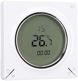 Digitale Thermostaat - Kamertemperatuurregelaar - Verwarming Instellen - LCD Geheugenfunctie - 5-45C Bereik - Wit — thumbnail 1