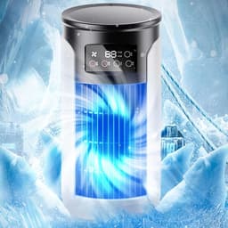 Draagbare Airco - Mini Koeler - Persoonlijke Koeling - 3-in-1 Functie - 350ml Tank - Wit — thumbnail 2