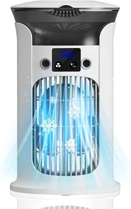 Draagbare airconditioner - Mini-airconditioner - Verdampingskoeler, kleine airconditioner, draagbare airconditioner, wit, draagbare mini-ventilator, geschikt voor thuis, kantoor en slaapkamer. — thumbnail 1