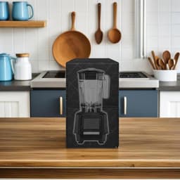 Keuken Blender Hoes - Apparaat Beschermhoes - Apparaat Beschermen - Met Handig Voorvak - 15.5x21x42 cm - Zwart — thumbnail 4