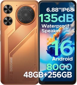 DOOGEE M30 - Rugged Smartphone - 48GB RAM + 256GB ROM (2TB/TF) - 6.88 Inth HD+ 120Hz - IP67 - Android 16 - 8000mAh/33W - 64MP Triple Camera - NFC - Fingerprint - 135dB Loudspeaker - Face ID - Oranje — thumbnail 1