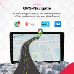 Boscer 2 Din Autoradio - Geschikt voor Suzuki Swift (2005-2010) - Draadloos Apple CarPlay & Android Auto - 10.1 Inch HD Touchscreen - 6+128GB - GPS - WiFi, Bluetooth & USB - Achteruitrijcamera & Microfoon — thumbnail 4