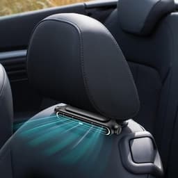Auto Ventilator - Draagbare Koeler - Verkoeling Onderweg - Dubbele Turbine - 19 cm - Zwart Wit — thumbnail 3