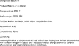 Mobiele airco 16000 BTU stille draagbare airconditioner met wifi, ontvochtiger en slaapstand — thumbnail 2