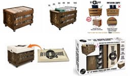 12'' LP Houten Krat Op Wielen Voor Vinyl Opslag - Tot 100 LP'S — thumbnail 2
