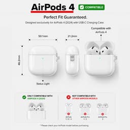 Enluxe Case geschikt voor Airpods 4 - Glanzend Bordeauxrood - Strak Hardcase Hoesje, Schokbestendig — thumbnail 5