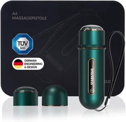 SnelShoppen - Mini Massage Gun - Compact Deep Tissue Massageapparaat - Krachtig & Stil - 2 Opzetstukken - Ultra Licht & Draagbaar - Elegant Ontwerp - — thumbnail 1