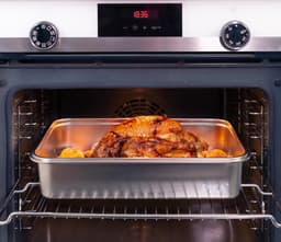 SnelShoppen - Set van 5 Bakdozen voor Batch Cooking - 1x 5000 ml + 2x 1300 ml + 2x 650 ml - Rvs, Magnetron, Oven, Vriezer Bestendig, Handige Opberging — thumbnail 2