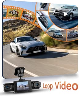 SnelShoppen - 4-Kanaals Dashcam met 360 Graden Beeld, FHD 1080p, IR Nachtzicht, 2 Inch Display, Auto Camera voor Voor, Achter, Links en Rechts - Parke — thumbnail 2