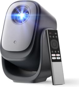 SnelShoppen - Mini Video Projector 1080p met Autofocus, Dolby Audio, Wi-Fi 6, Bluetooth 5.2, 190° Tilt, Ideaal voor Feest, Camping, Thuisbioscoop — thumbnail 1