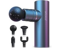 Thijox - Mini Massagepistool - Massageapparaat met 3200 RPM, 0,47 kg, 4 Siliconen Opzetstukken, Stille Spierpistool met USB-C Accu voor Spierontspanni
