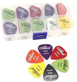 60x Plectrums - Gitaar plectrum set - Guitar picks - Plectra - Gitaar accessoires - Plektrums - Picks voor gitaar - 6 diktes - Kleurenmix - Muziek accessoires - Gitaarspelen - Gitarist - Jonyx — thumbnail 1