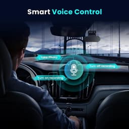 Dashcam voor auto - Zwart - 4K + 1080P Dual Camera - Met GPS, Nachtzicht en 128GB Geheugenkaart - Voor Personenauto's — thumbnail 4