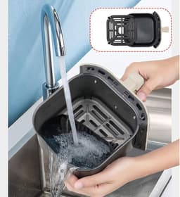 Luchtfriteuse - Friteuse - Gezond Bakken - 360 Graden Circulatie - 35 Liter - Beige — thumbnail 5