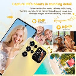 OUKITEL C68 Plus Mobiele Telefoon met 512 GB Opslag, 6000 mAh Accu, Android 15, Dubbel Beeldscherm — thumbnail 3