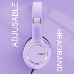 Koptelefoon Bedraad met Microfoon – Over-Ear – Opvouwbaar – 40 mm Drivers – 3,5 mm Jack – 1,5 m Kabel – Paars — thumbnail 3