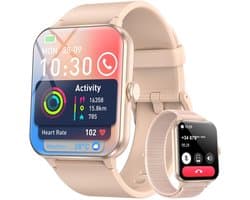 Blackview R50 Watch - Smartwatch Dames & Heren - SOS- Android & iOS - Roze