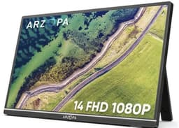 Zerova 14 inch Draagbare Monitor - Full HD 1080P IPS Scherm - USB-C en Mini HDMI - Tweede Scherm voor Laptop, Switch, PS en Xbox — thumbnail 1