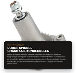 Spindel Vervangend Onderdeel - Deck Blade Spindel - Grasmaaier Accessoire - Scherpe Snede - Duurzaam Materiaal — thumbnail 1