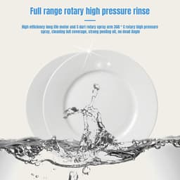 Mini vaatwasser - Draagbare afwasser - Snel servies reinigen - Twee wateropties - 4 couverts - Standaard — thumbnail 3