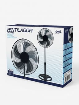 Summer Enjoy Statiefventilator - Staande Ventilator - Ø 40 cm - 3 Snelheden - In Hoogte Verstelbaar & Zwenkbaar - 45W - Zwart — thumbnail 4
