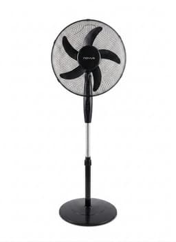 Novus Statiefventilator 16 Inch (40 cm) – Staande Ventilator – (Model 18254) – 3 Snelheden – In Hoogte Verstelbaar (Max. 120 cm) – 50W – Zwart — thumbnail 2