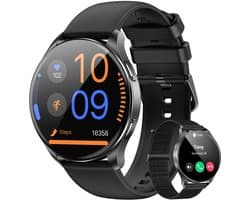 Blackview Smartwatch Dames - AMOLED Smartwatches Heren - Smartwatch Stappenteller Horloge - Sporthorloge - Activity Tracker - Hartslagmeter - Saturatiemeter - Bellen | Oproepen - Hartslag - SpO2 - Geschikt voor iOS/Android - Zwart