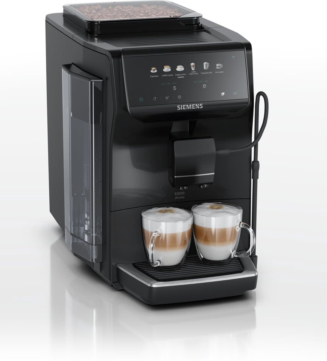 Siemens EQ500 iAroma - TP551E09 - Volautomatische koffiemachine - autoMilk Clean - Piano-zwart - 2026 editie — afbeelding 1
