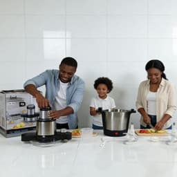 Keukenmachine - Stampmachine Fufu - Traditionele Gerechten Maken - Eén-knops Bediening - 6L Capaciteit - Zilver — thumbnail 2