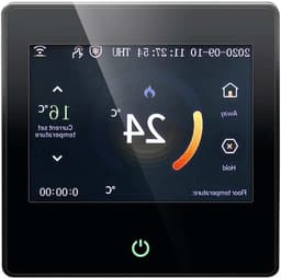 Slimme thermostaat - Verwarmingsregelaar - Vloerverwarming regelen - WiFi en spraakbediening - 10x15x8 cm - Zwart — thumbnail 1