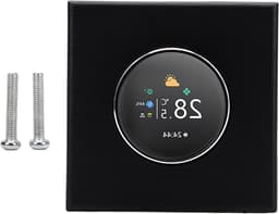 Slimme Knopthermostaat - Intelligente Thermostaat Smart Screen - Temperatuur Regelen - Nauwkeurige Temperatuurregeling - 86 x 86 mm - Wit — thumbnail 1