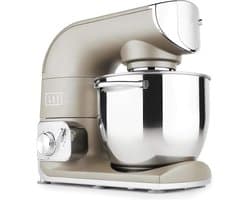 Keukenmachine - Mixer Deegmaker - Bakken en Koken - Volledig Metalen Motor - 5.5L Kom - Zilver