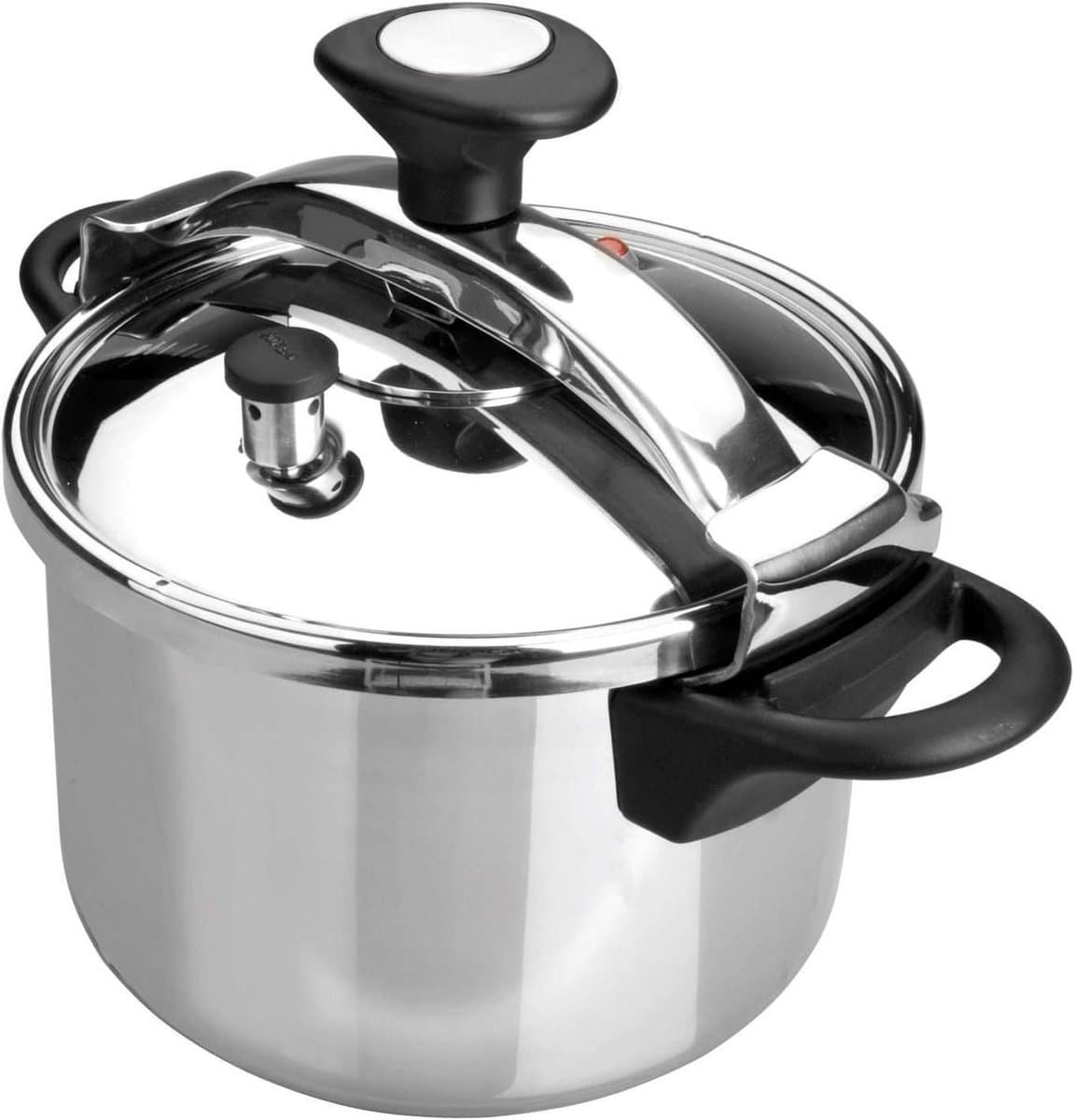 Snelkookpan - Drukpan Kookpan - Snel Koken - Sandwich Bodem - 12 L - Metallic — afbeelding 1