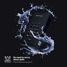Externe SSD - Draagbare Opslag - Data Beveiligen - PIN Beveiligd - 512 GB - Zwart — thumbnail 5