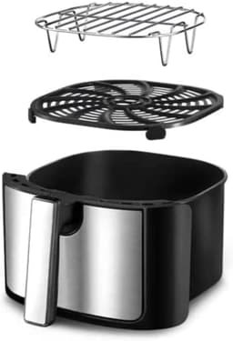 Digitale Airfryer - Heteluchtfriteuse Airfryer - Gezond Frituren - FryForce 360° Technologie - 66 Liter - Zwart — thumbnail 4