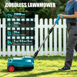 Accu-grasmaaier 23 cm - 3-voudige maaihoogte 20-50 mm - inklapbare handgreep - ideaal voor gazons tot 50 m² - SnelShoppen — thumbnail 5