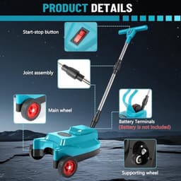 Accugrasmaaier – Grasmaaier – Accu Grasmaaier – Elektrische Grasmaaier – Draadloze Grasmaaier – 23 cm Maaibreedte – Mulchfunctie en Borstelloze Motor — thumbnail 2
