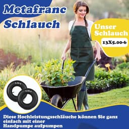 SnelShoppen - Hose Tyres Pack van 2 - Robuuste Wielen voor Tuin, Tuinier, Handkar, Grasmaaier - Hoogwaardige Natuurrubber - 33 x 13 x 15 cm — thumbnail 3